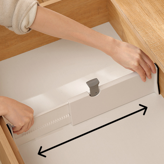 아인스 서랍 길이조절 칸막이, 4개, 화이트