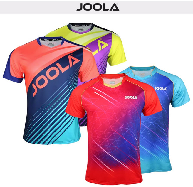 줄라 JOOLA 탁구복 상의 반팔 티셔츠 유니폼 남녀공용 기능성 동호회 강습 연습 대회