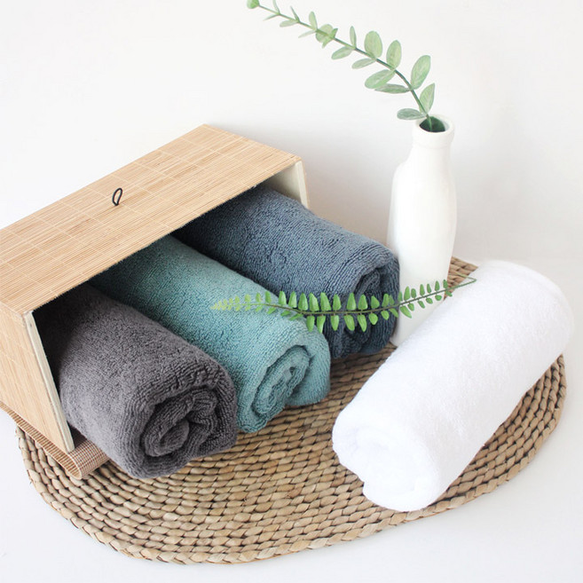 송월타월 클린항균 무지 수건 150g 30수 면사, 진하늘, 10개