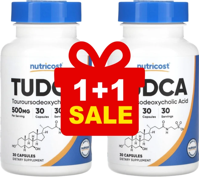 [1+1] 뉴트리코스트 투드카 Tudca 500mg 캡슐 30정 / 해외직구 미국정품, 2개 - 쿠팡