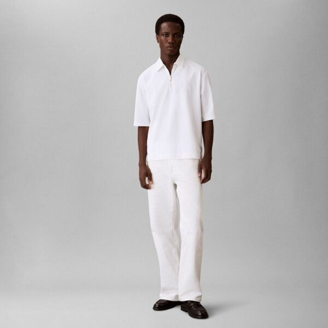 (매장)캘빈클라인 [캘빈클라인 진] [CK] 남성 릴렉스드핏 쿨링 피크 엠보스드 폴로 반팔 티셔츠 4RF202G YAF 228850