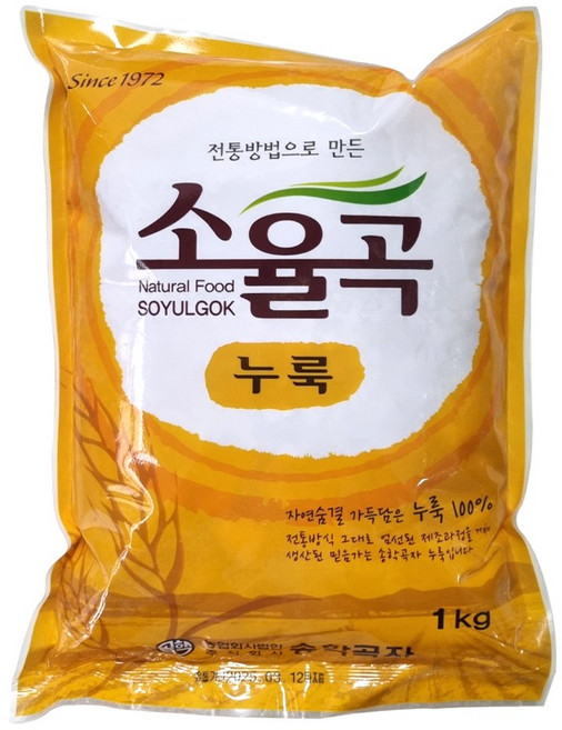송학곡자 소율곡 미국밀 누룩, 1개, 1kg