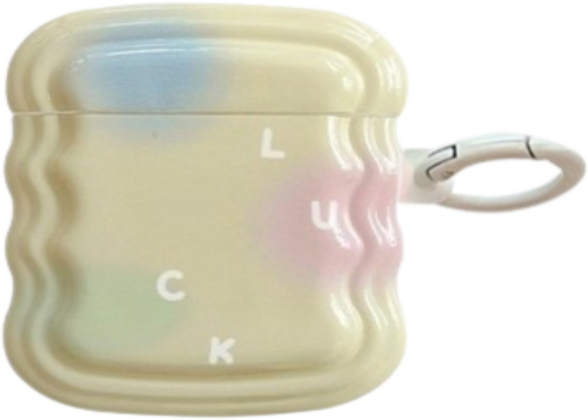 키키야 데일리 무드 컬렉션 에어팟케이스, 1개, 럭키 물결 에어팟케이스, 에어팟1/2세대