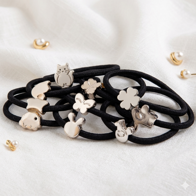 온뷰티 고탄력 캐릭터 고무줄 머리끈 밴드(캐릭터랜덤)