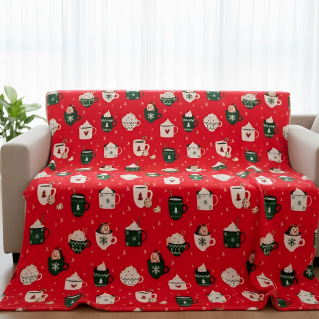 극세사담요 겨울담요 무릎담요 귀여운담요 극세사 블랭킷 크리스마스 담요