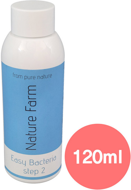 네이처팜 이지 박테리아 스텝 2 120ml 고농축 아질산 질화 박테리아 스탭 STEP 백탁제거, 1개