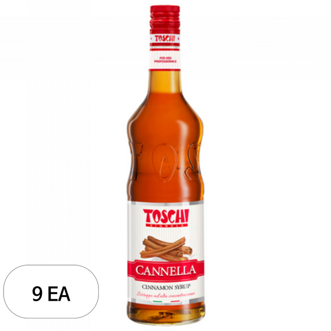 토스키 시나몬향 시럽, 1L, 9개