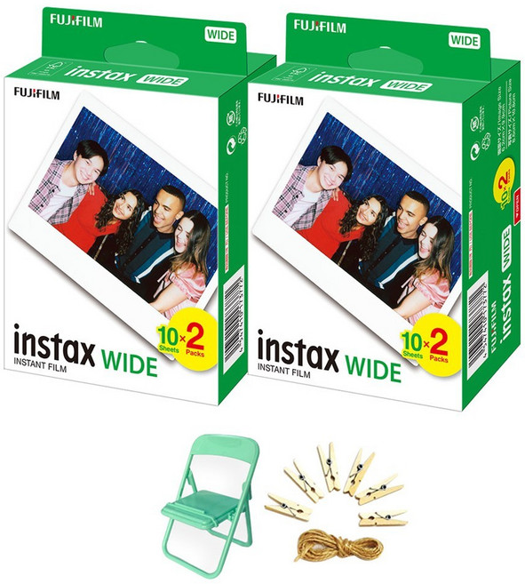 인스탁스 즉석 와이드필름 40p + 포토체어 랜덤발송 + 포토라인 세트, 1세트