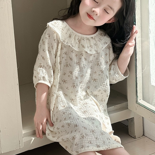 달콩슈 여아용 원피스 잠옷 상하 세트 파자마 아동 초등 DKP902-3