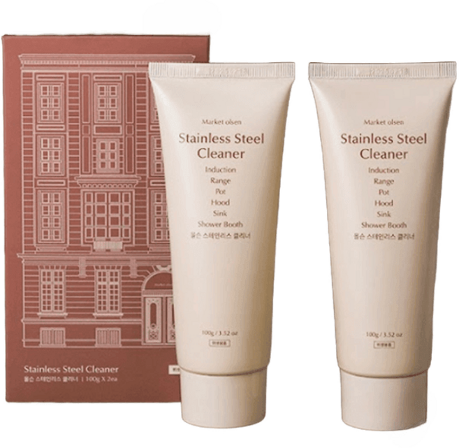 마켓올슨 스테인리스 클리너 100g(2개입), 1개, 화이트