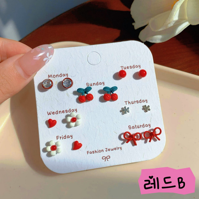 <LCLC_Korea 단독 Made > S925 은침 알러지방지 데일리 귀걸이세트