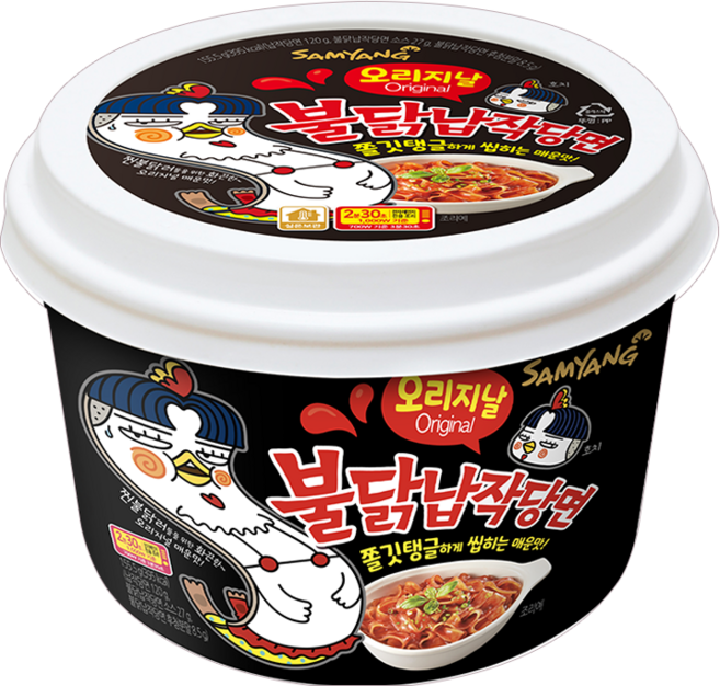 불닭납작당면, 155.5g, 7개