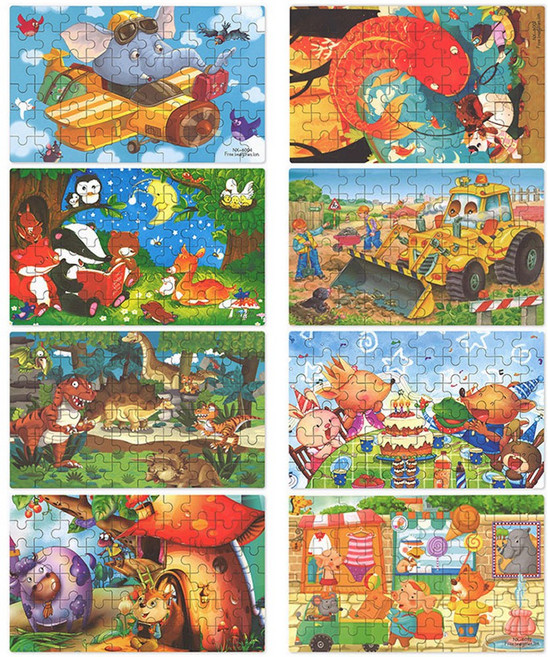 바오바론 틴케이스 어린이 직소퍼즐 60P 미니 종이 어린이 퍼즐, 1개, 틴케이스(코끼리), 60피스