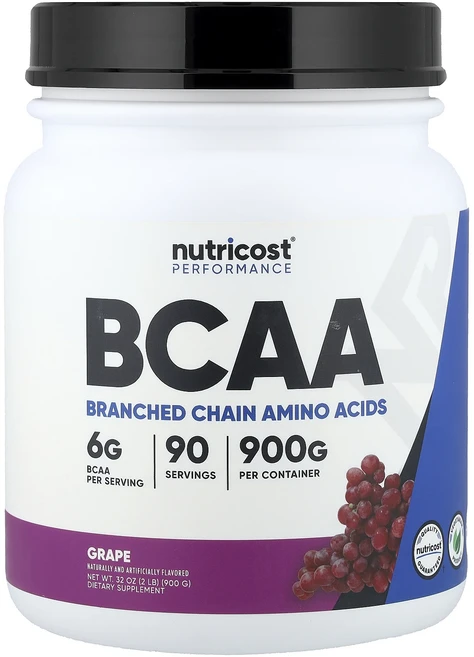 몸관리하세요 겨울입니다 Nutricost 퍼포먼스 BCAA 포도 맛 900g(2lb) 특별관리진행, Nutricost퍼포먼스BCAA포도맛900g2lb, 900g, 1 - 쿠팡
