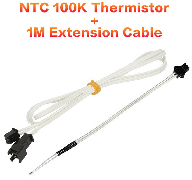 DS-G6 3DSWAY 3D 100K OHM 프린터 서미스터 HOTEND용 E3D 카트리지 HT 부품 플러그 고온 B3950 SM NTC V6 센서 PT100, Glass 1M Cable