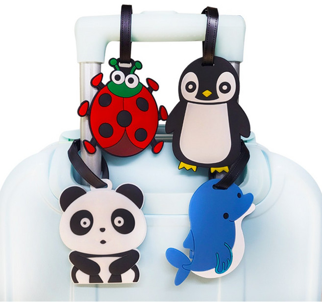 프리미엄 애니멀 네임택 캐리어 골프 여행가방 이름표 러기지택