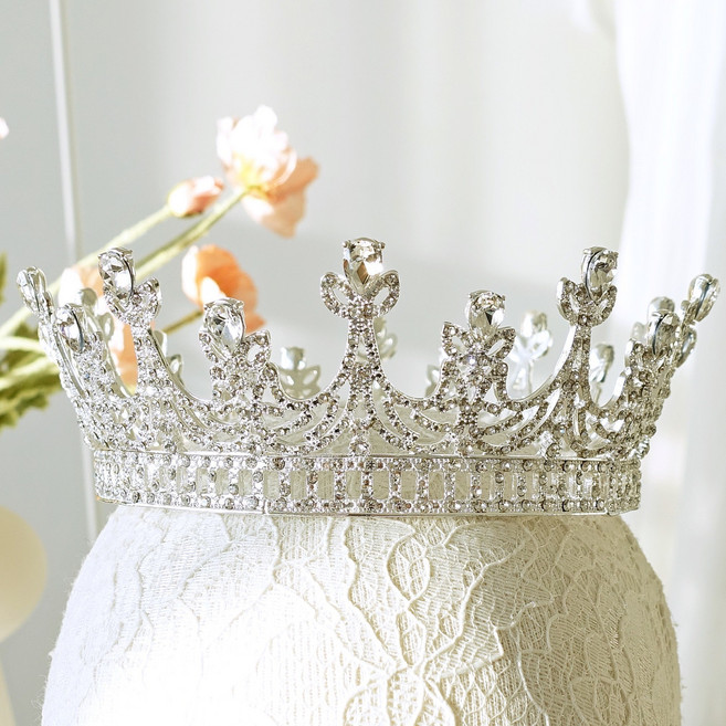 메리지엥 셀프 웨딩 티아라 왕관, 1개, 22. 뮤즈