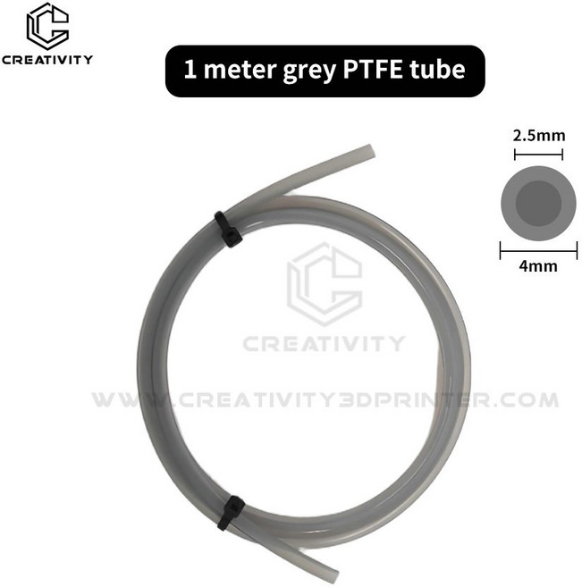 3D 프린팅 액세서리 튜브 P1S X1C H2D 보우덴 압출기 A1 파이프 AMS P1P 멘트 X1 밤부랩 P2S 4MM 75MM, 5m, Gray