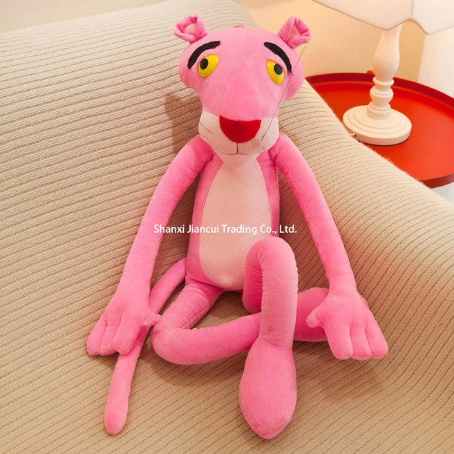길쭉한 핑크팬더 봉제 인형 베개 애착 수면 대형 펜더 선물, 클래식, 80cm