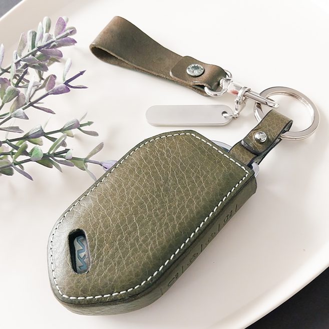 이지스 리츠S 더뉴쏘렌토 더뉴모닝 EV9 더뉴카니발 기아 신형 4버튼~9버튼 차키케이스, 올리브, K-M8(8버튼)