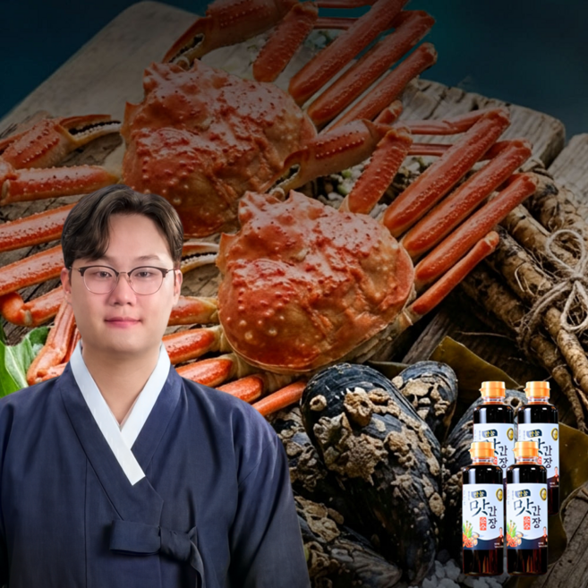 [인포벨]애드크로스 홈쇼핑 홍성호 원조 울릉도 홍게 울금 만능 맛간장 진간장 조림간장 홍게간장, 1.96kg, 1박스