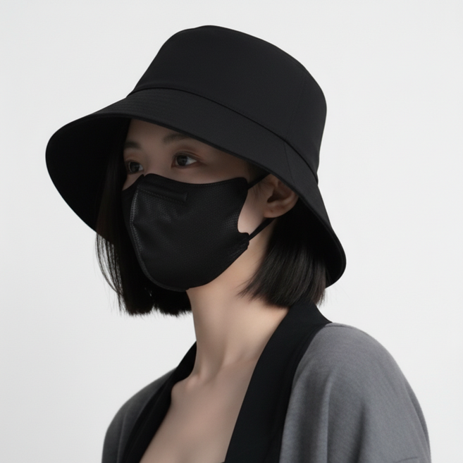 아이레니 남녀공용 오버핏 와이드 면 사계절 벙거지 버킷햇