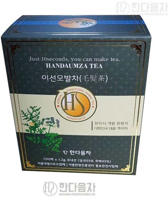 한다음자 발효 이선모발차티백, 1개, 1.2g