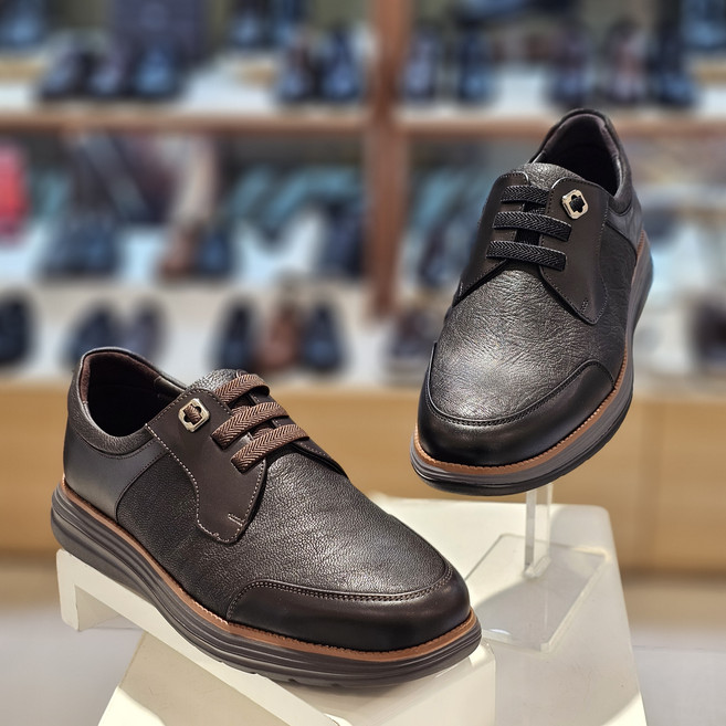 미셸 by 탠디 Y25050 쿠션 소가죽 남성 세미캐쥬얼 구두(4CM굽) Y25SH050