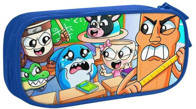 재미있는 브레인로트 만화 케이스 카푸치노 아사시노 펜 대형 보관 가방 학교 선물 문구류, 1개, 5. 10