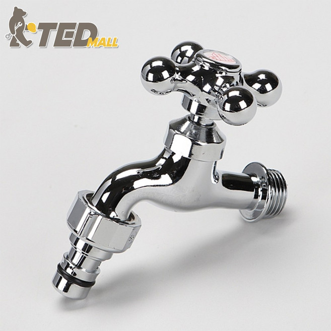 십자 커플링 온수 수도꼭지, 1개