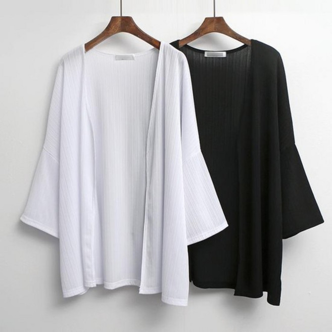 빅사이즈아우터 E274L603 썸머가오리미디가디건 NO