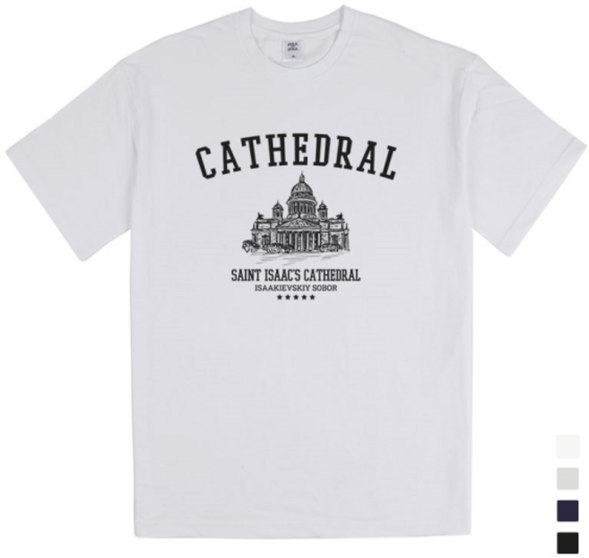 폴앤폴 세인트이삭 남여공용 릴렉스핏 20수 라운드 반팔 티셔츠 4컬러