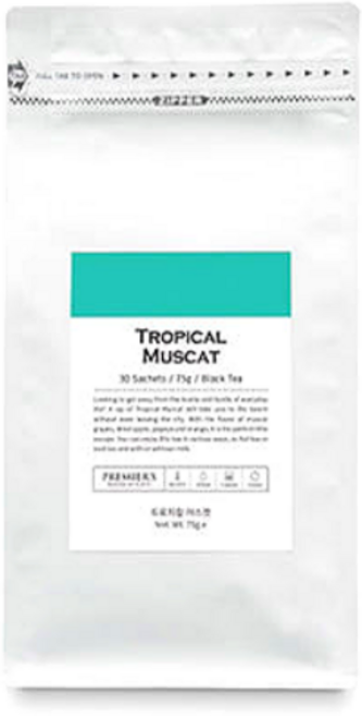 프리미어스티 트로피컬 머스캣 홍차, 2.5g, 30개입, 1개