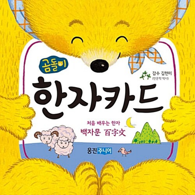 웅진주니어 곰돌이 카드 시리즈 한자카드 유아 학습 카드, 단품, 단품