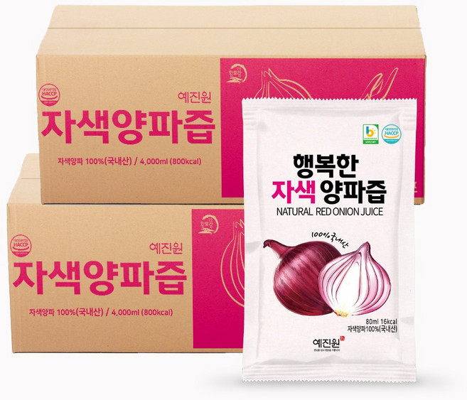 예진원 행복한 자색 양파즙, 100개, 80ml