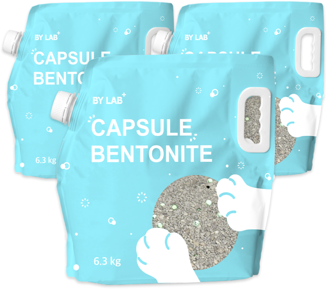 바이랩 캡슐 응고형 벤토나이트, 6.3kg, 3개, 피톤치드향