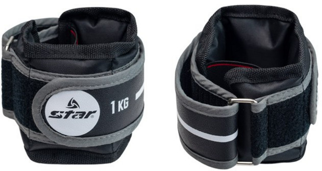 스타 모래주머니 철주머니 1kg~5kg 손목 발목, 이지중량밴드1kg(0.5kg x 2개)