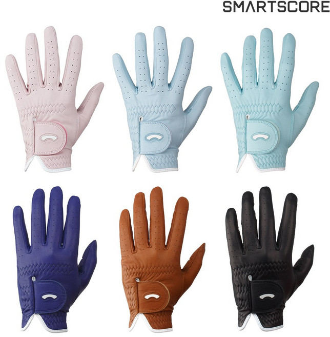 스마트스코어 PREMIUM CABRETTA 컬러 한손 양피 장갑, 핑크