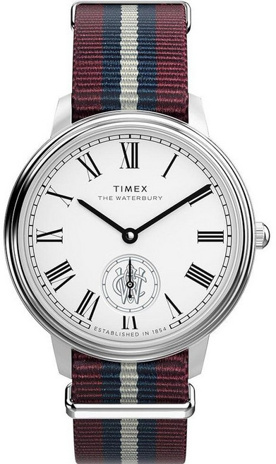 Timex 남성용 워터버리 메트로폴리탄 39mm 시계 블랙/스테인리스 스틸/블랙, Multicolor/Stainless Steel/Sil