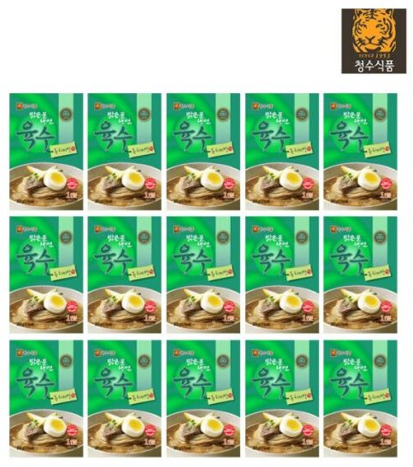 청수 맑은물 냉면 육수 동치미맛 300G 15팩, 15개