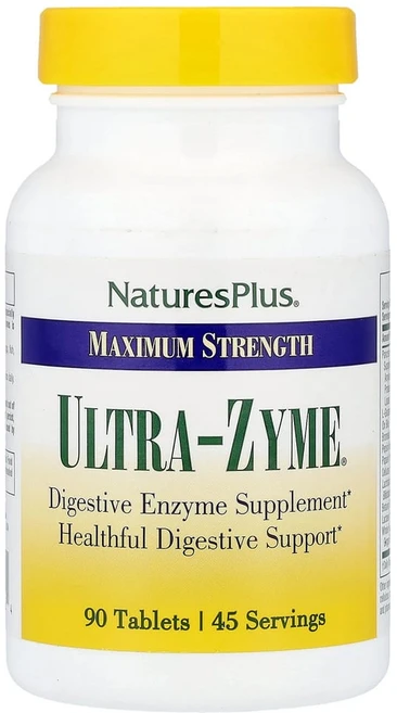 네이처스플러스 울트라자임 UltraZyme 판크레아틴 아밀라아제 프로테아제 리파아제 90정, 1개 - 쿠팡