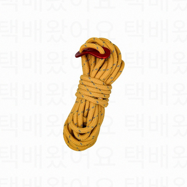 반사 텐트 로프 스트링 캠핑 형광 스트랩 천막 타프 고정 연장 줄 끈 다용도 야광 4m, 노랑