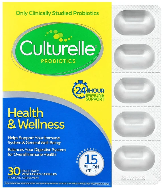 컬처렐 프로바이오틱스 건강 및 웰니스 150억 CFU 1일 1회 베지 캡슐 30정, 1개 - 쿠팡