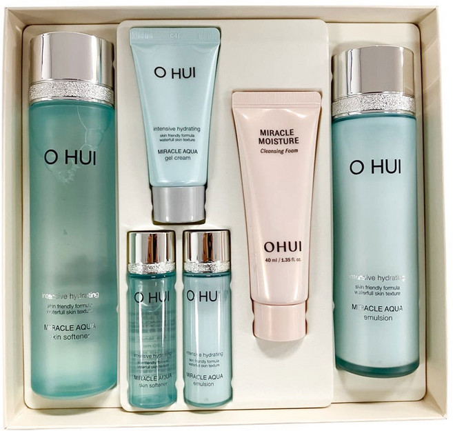 (백화점 정품) 오휘 미라클아쿠아 스킨로션 기초 2종 기획세트, 1세트