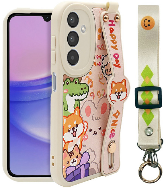 인트그로 동물원 목걸이 스트랩 휴대폰 케이스
