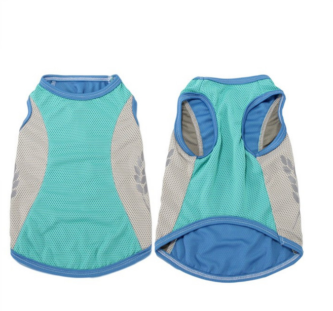 반려견 여름 쿨링 베스트 강아지 옷 코기 비숑 웨스트하이랜드 중소형견 의류 강아지옷애견옷강아지실내복대형견옷강아지한복, 1개, 연두색