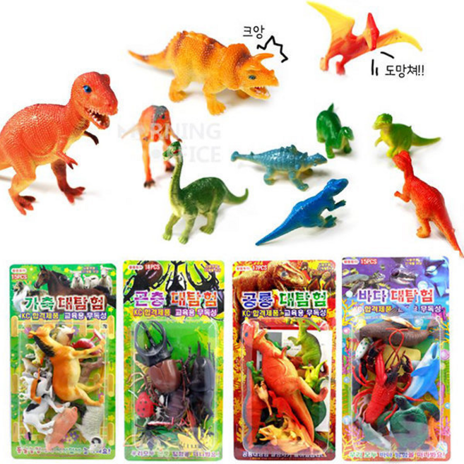(황용) 바다 공룡 곤충 가축 대탐험 1종 교육용 완구, 1개