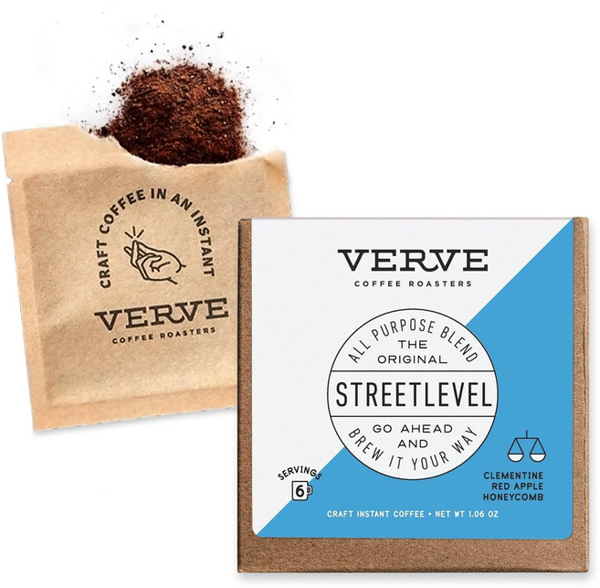 버브 커피 로스터스 크래프트 인스턴트 커피 스트리트레벨 블렌 Verve Coffee Roasters Craft Instant Coffee Streetlevel Blend | Fre, N/A, 1개, 30g