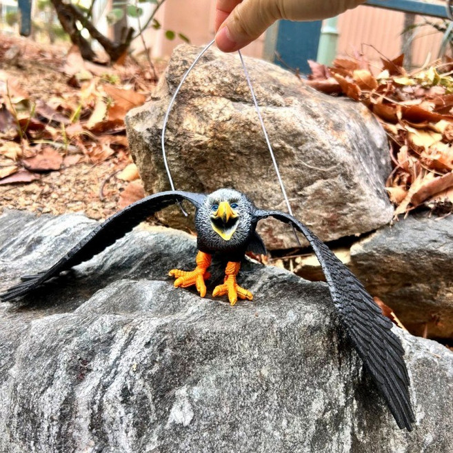 옆집샵 독수리 모형 비둘기 퇴치기 새를 쫓아 베란다와 정원을 깨끗하게 지키는 소품, 1개, 1ml