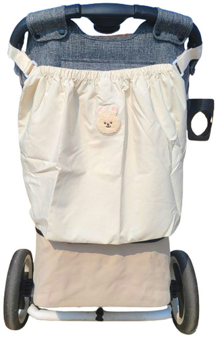 케이비지리테일 이지팩 유모차 정리가방, 베이지 토끼, 1개